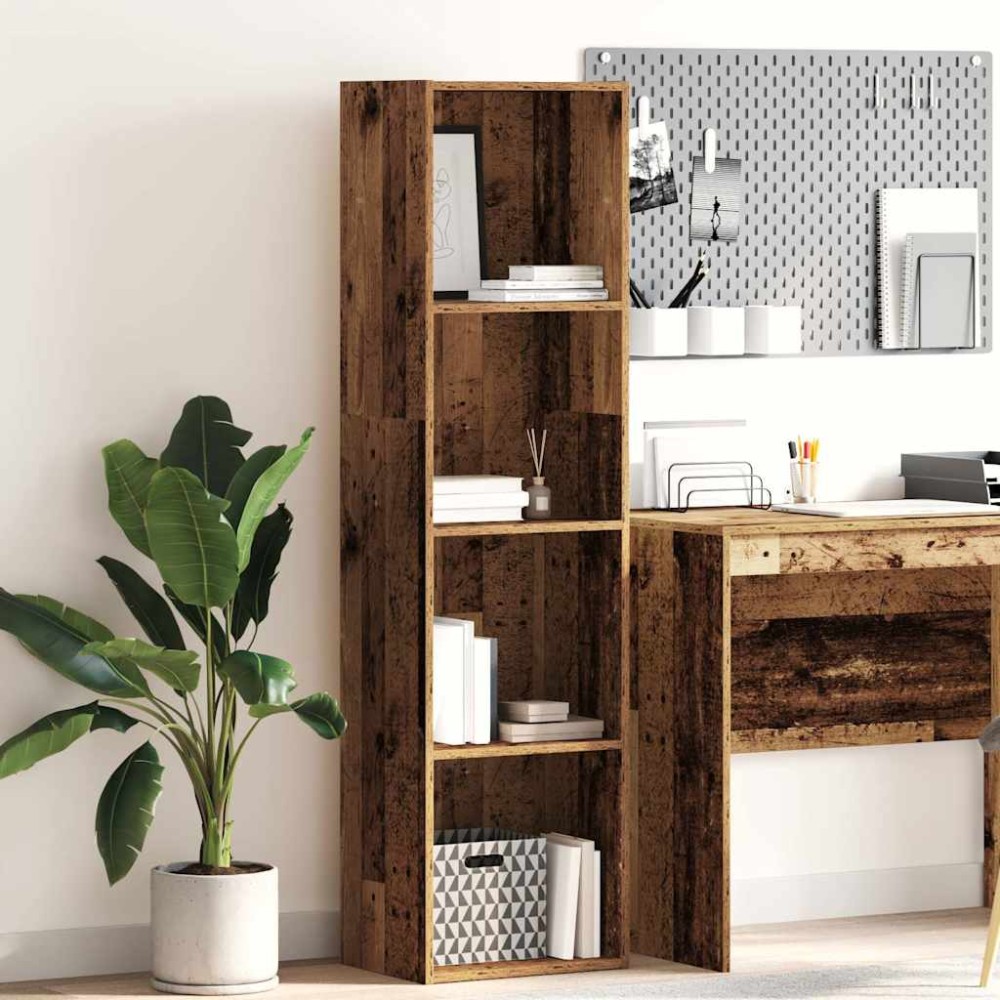 vidaXL Βιβλιοθήκη Όψη Παλαιού Ξύλου 40x30x152 εκ. Επεξεργασμένο Ξύλο