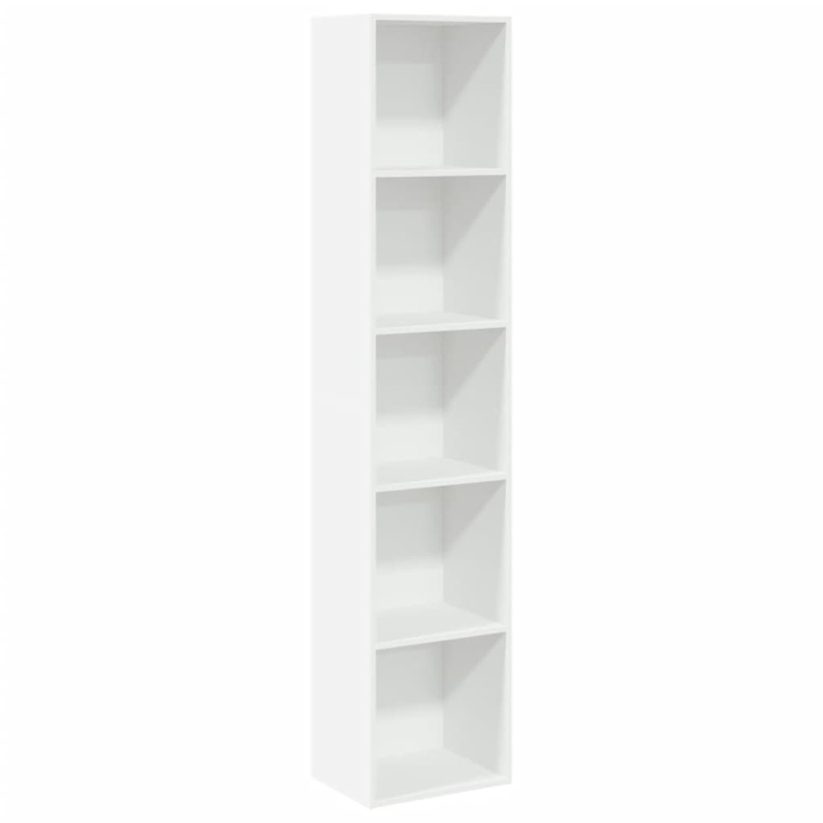 vidaXL Βιβλιοθήκη Λευκή 40x30x189 εκ. από Επεξεργασμένο Ξύλο