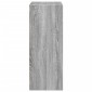 vidaXL Βιβλιοθήκη Γκρι Sonoma 60x30x77 εκ. από Επεξεργ. Ξύλο