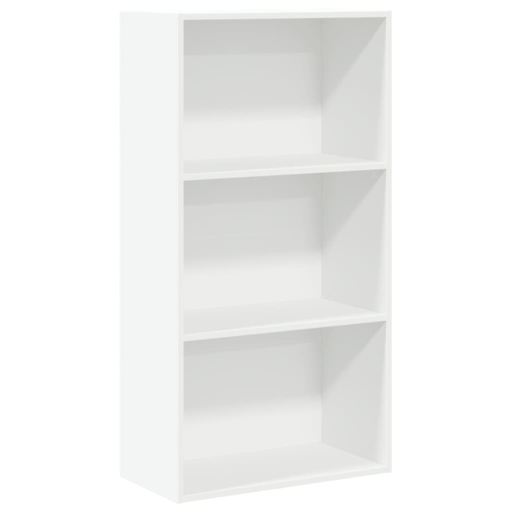 vidaXL Βιβλιοθήκη Λευκή 60x30x114 εκ. από Επεξεργασμένο Ξύλο