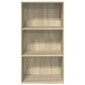 vidaXL Βιβλιοθήκη Sonoma Δρυς 60x30x114 εκ. από Επεξεργασμένο Ξύλο