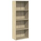vidaXL Βιβλιοθήκη Sonoma Δρυς 60x30x152 εκ. από Επεξεργασμένο Ξύλο