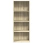 vidaXL Βιβλιοθήκη Sonoma Δρυς 60x30x152 εκ. από Επεξεργασμένο Ξύλο