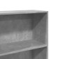 vidaXL Βιβλιοθήκη Γκρι Σκυροδέματος 60x30x152 εκ. Επεξεργ. Ξύλο