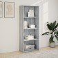 vidaXL Βιβλιοθήκη Γκρι Sonoma 60x30x152 εκ. από Επεξεργασμένο Ξύλο