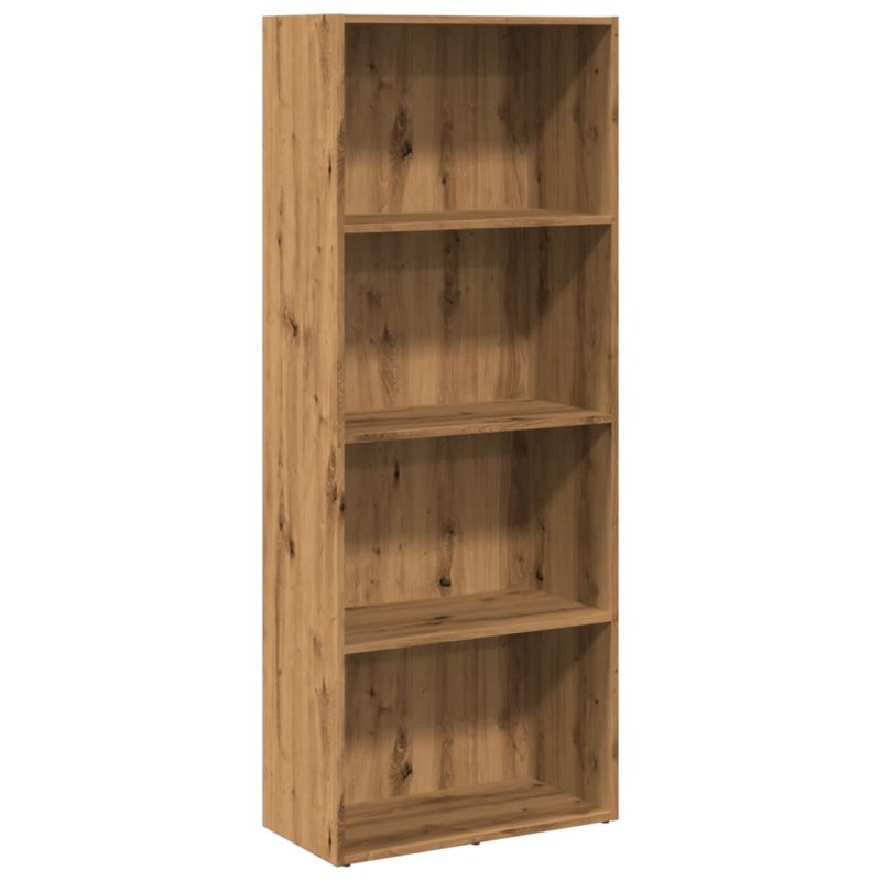vidaXL Βιβλιοθήκη Αρτισιανή Δρυς 60x30x152 εκ. από Επεξεργασμένο Ξύλο