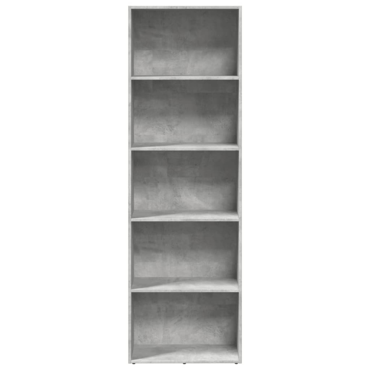 vidaXL Βιβλιοθήκη Γκρι Σκυροδέματος 60x30x189 εκ. Επεξεργ. Ξύλο