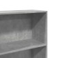 vidaXL Βιβλιοθήκη Γκρι Σκυροδέματος 60x30x189 εκ. Επεξεργ. Ξύλο