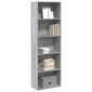 vidaXL Βιβλιοθήκη Γκρι Sonoma 60x30x189 εκ. από Επεξεργ. Ξύλο