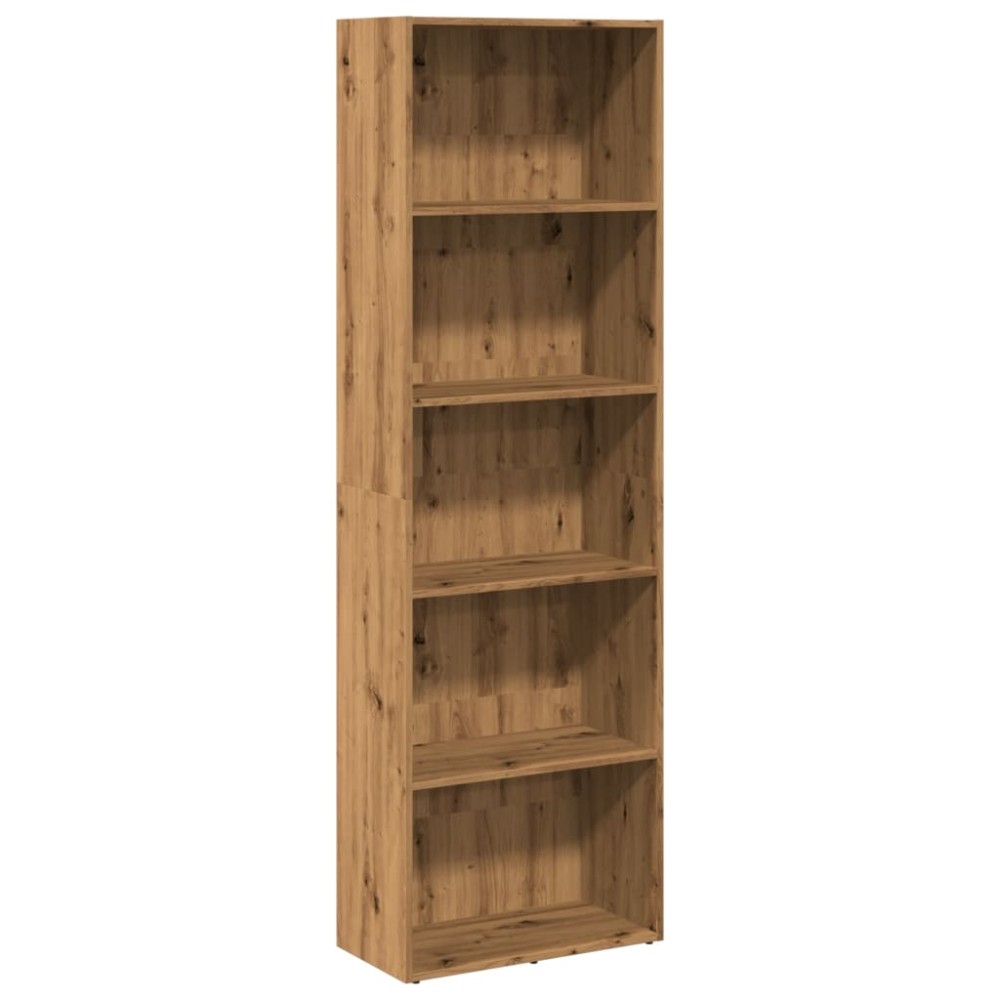 vidaXL Βιβλιοθήκη Αρτισιανή Δρυς 60x30x189 εκ. από Επεξεργασμένο Ξύλο