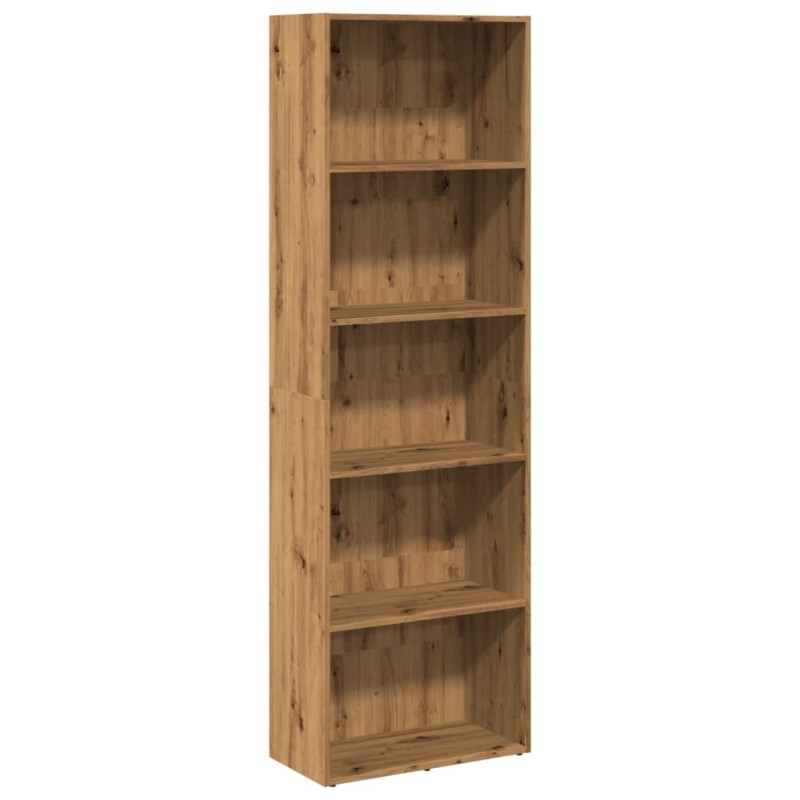 vidaXL Βιβλιοθήκη Αρτισιανή Δρυς 60x30x189 εκ. από Επεξεργασμένο Ξύλο