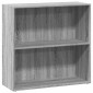vidaXL Βιβλιοθήκη Γκρι Sonoma 80x30x77 εκ. από Επεξεργ. Ξύλο