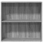 vidaXL Βιβλιοθήκη Γκρι Sonoma 80x30x77 εκ. από Επεξεργ. Ξύλο