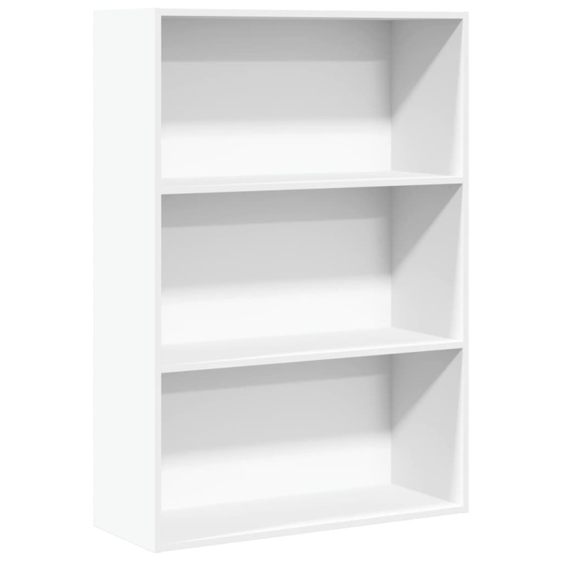 vidaXL Βιβλιοθήκη Λευκή 80x30x114 εκ. από Επεξεργασμένο Ξύλο