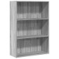 vidaXL Βιβλιοθήκη Γκρι Sonoma 80x30x114 εκ. από Επεξεργασμένο Ξύλο