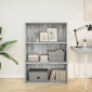 vidaXL Βιβλιοθήκη Γκρι Sonoma 80x30x114 εκ. από Επεξεργασμένο Ξύλο