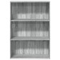 vidaXL Βιβλιοθήκη Γκρι Sonoma 80x30x114 εκ. από Επεξεργασμένο Ξύλο