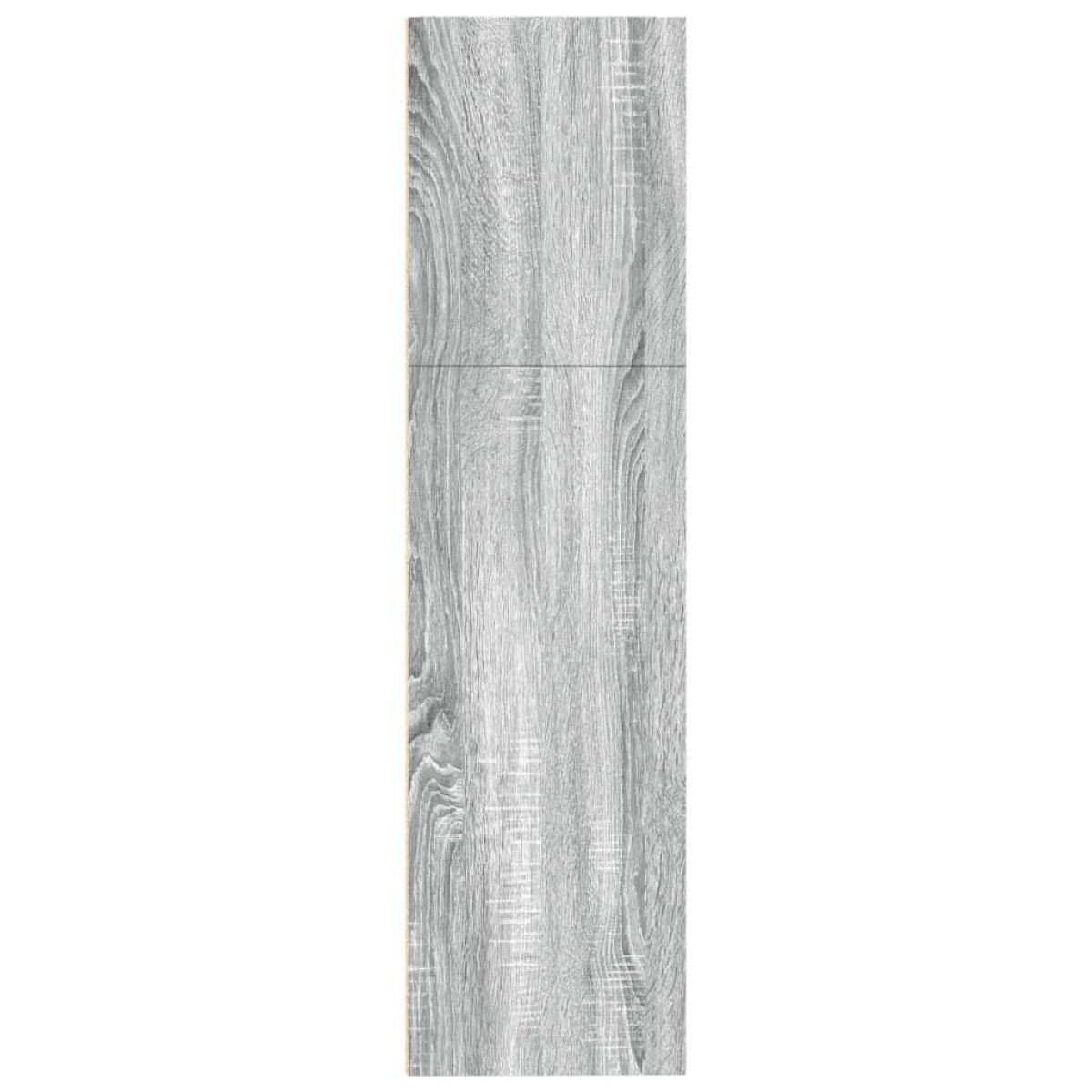 vidaXL Βιβλιοθήκη Γκρι Sonoma 80x30x114 εκ. από Επεξεργασμένο Ξύλο
