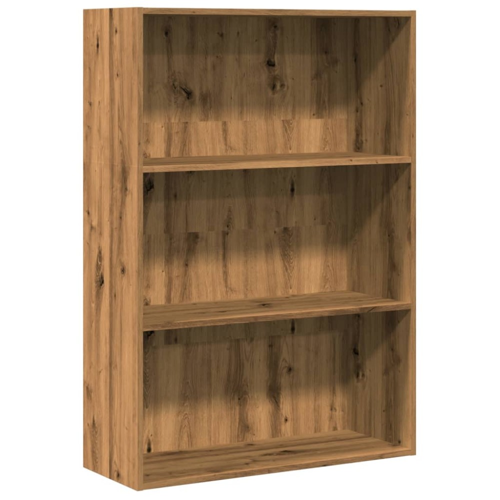 vidaXL Βιβλιοθήκη Αρτισιανή Δρυς 80x30x114 εκ. από Επεξεργασμένο Ξύλο