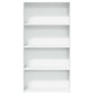 vidaXL Βιβλιοθήκη Λευκή 80x30x152 εκ. από Επεξεργασμένο Ξύλο
