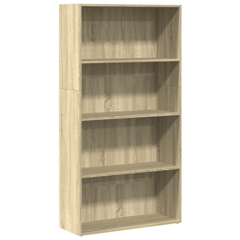 vidaXL Βιβλιοθήκη Sonoma Δρυς 80x30x152 εκ. από Επεξεργασμένο Ξύλο