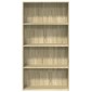 vidaXL Βιβλιοθήκη Sonoma Δρυς 80x30x152 εκ. από Επεξεργασμένο Ξύλο