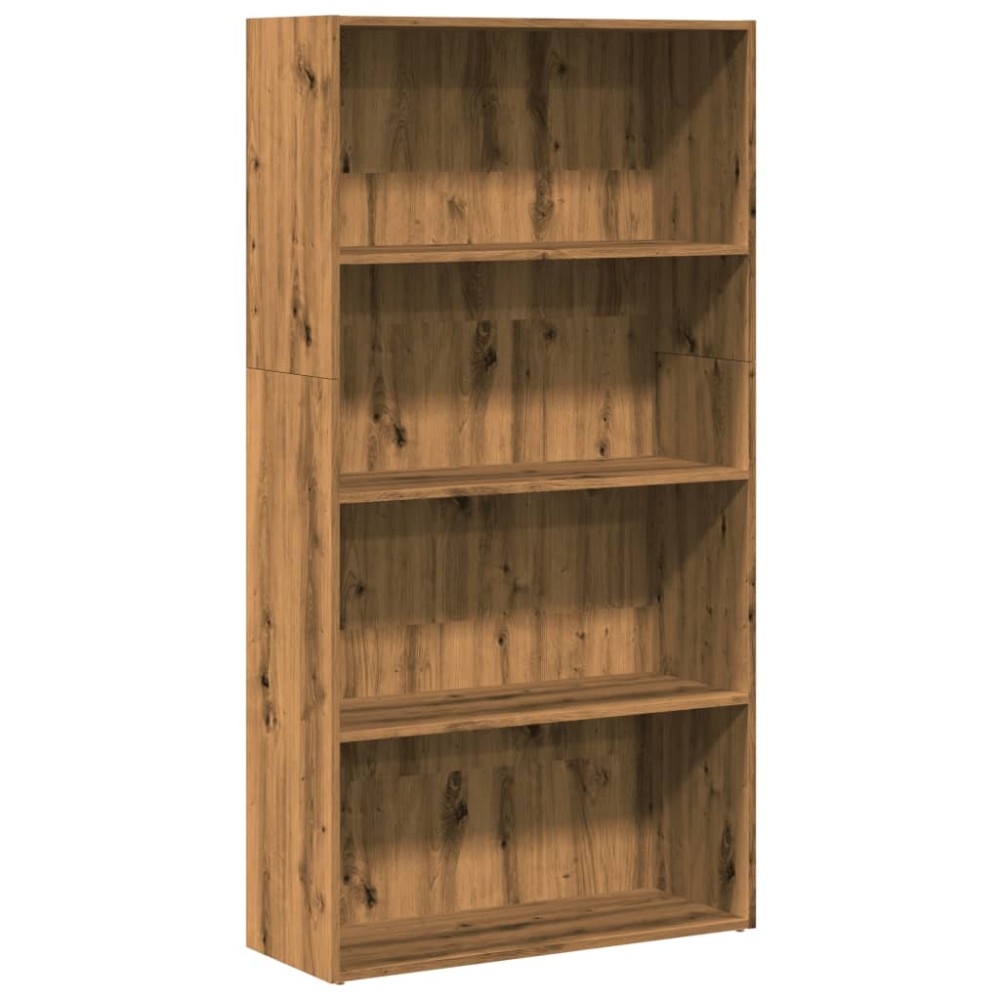 vidaXL Βιβλιοθήκη Αρτισιανή Δρυς 80x30x152 εκ. από Επεξεργασμένο Ξύλο