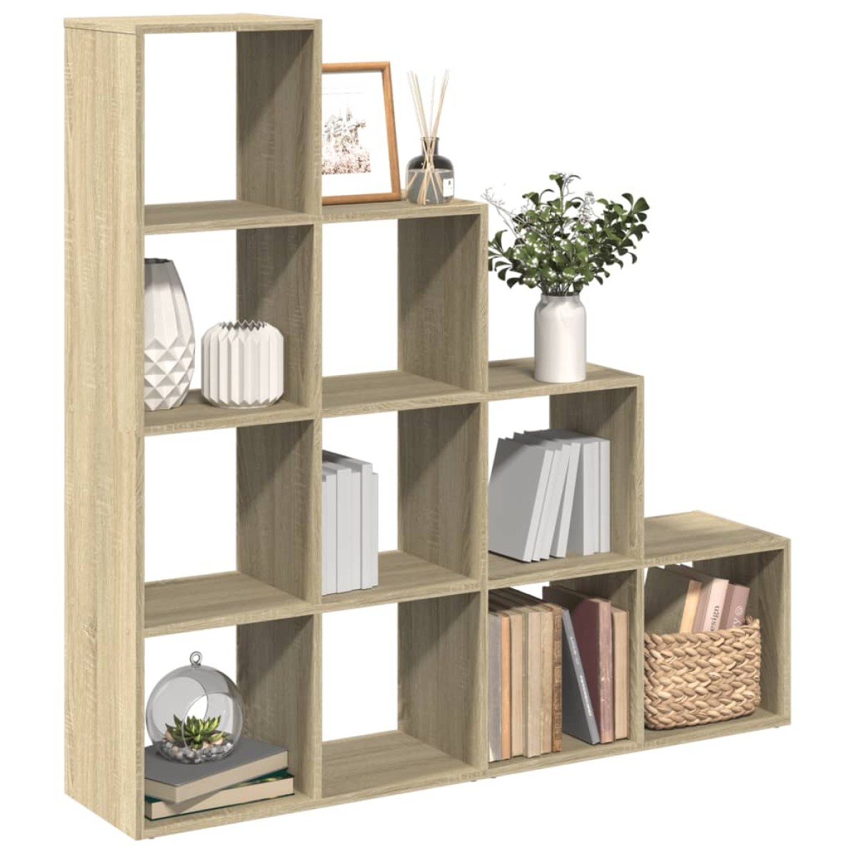 vidaXL Βιβλιοθήκη/Διαχωριστικό Χώρου 4 Επ. 131,5x29x131,5 εκ. Επ. Ξύλο