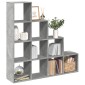 vidaXL Βιβλιοθήκη/Διαχωρ. Χώρου 4 Επ. Γκρι 131,5x29x131,5 εκ. Επ. Ξύλο