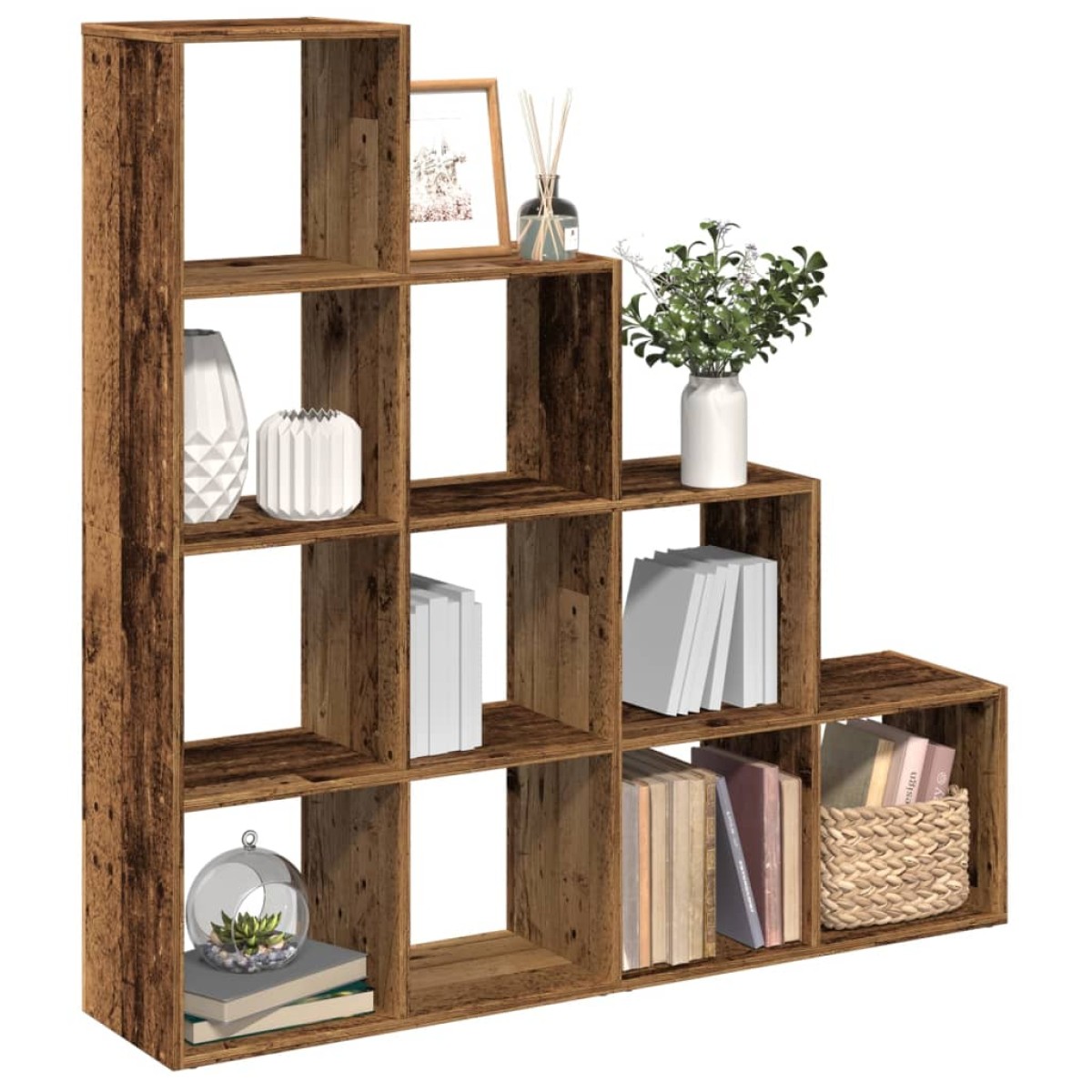 vidaXL Βιβλιοθήκη/Διαχωριστικό Χώρου 4 Επ. 131,5x29x131,5 εκ. Επ. Ξύλο