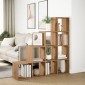 vidaXL Βιβλιοθήκη/Διαχωριστικό Χώρου 4 Επ. 131,5x29x131,5 εκ. Επ. Ξύλο
