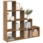 vidaXL Βιβλιοθήκη/Διαχωριστικό Χώρου 4 Επ. 131,5x29x131,5 εκ. Επ. Ξύλο