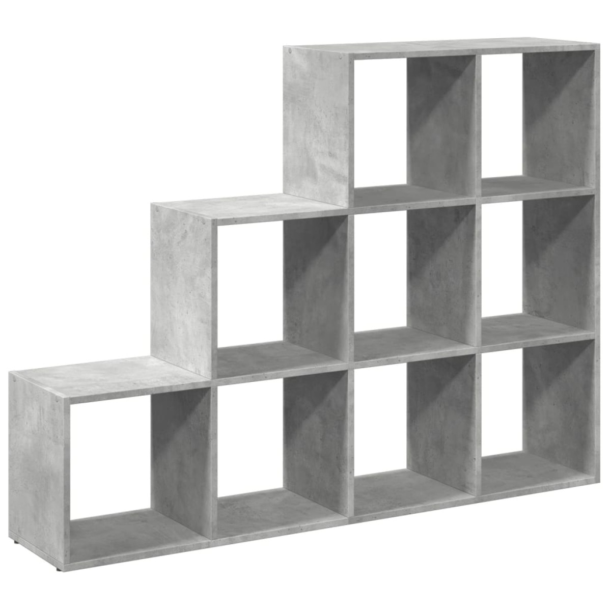 vidaXL Βιβλιοθήκη/Διαχωρ. Χώρου 3 Επ. Γκρι 137,5x29x103,5 εκ. Επ. Ξύλο