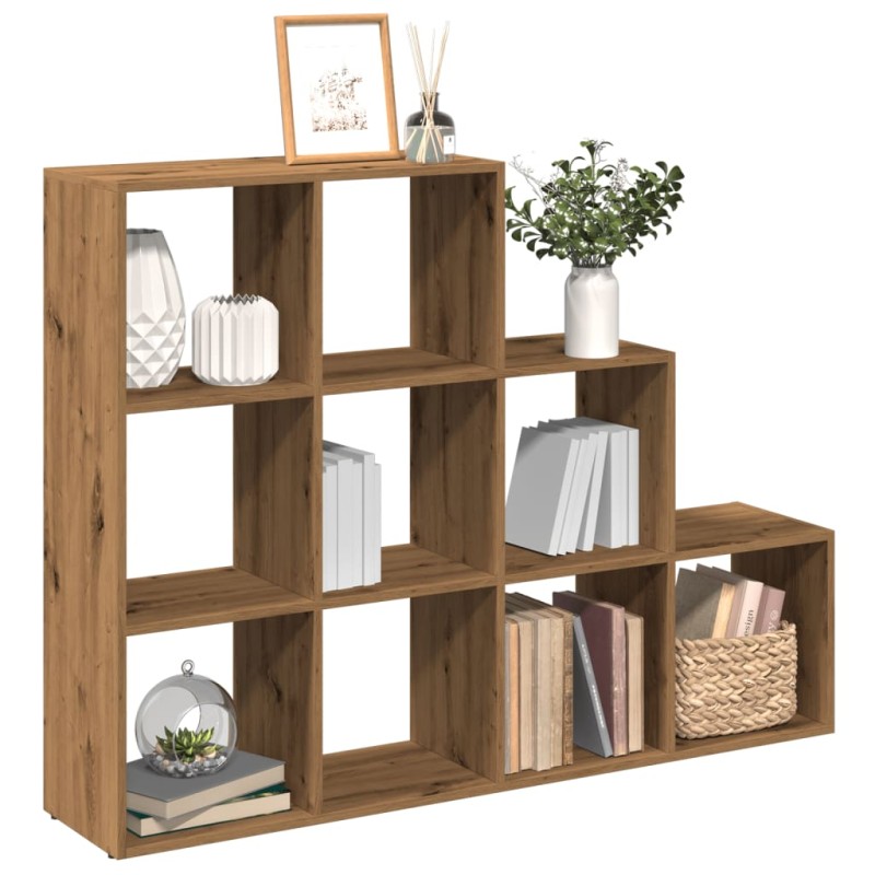 vidaXL Βιβλιοθήκη/Διαχωριστικό Χώρου 3 Επ. 137,5x29x103,5 εκ. Επ. Ξύλο