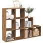 vidaXL Βιβλιοθήκη/Διαχωριστικό Χώρου 3 Επ. 137,5x29x103,5 εκ. Επ. Ξύλο