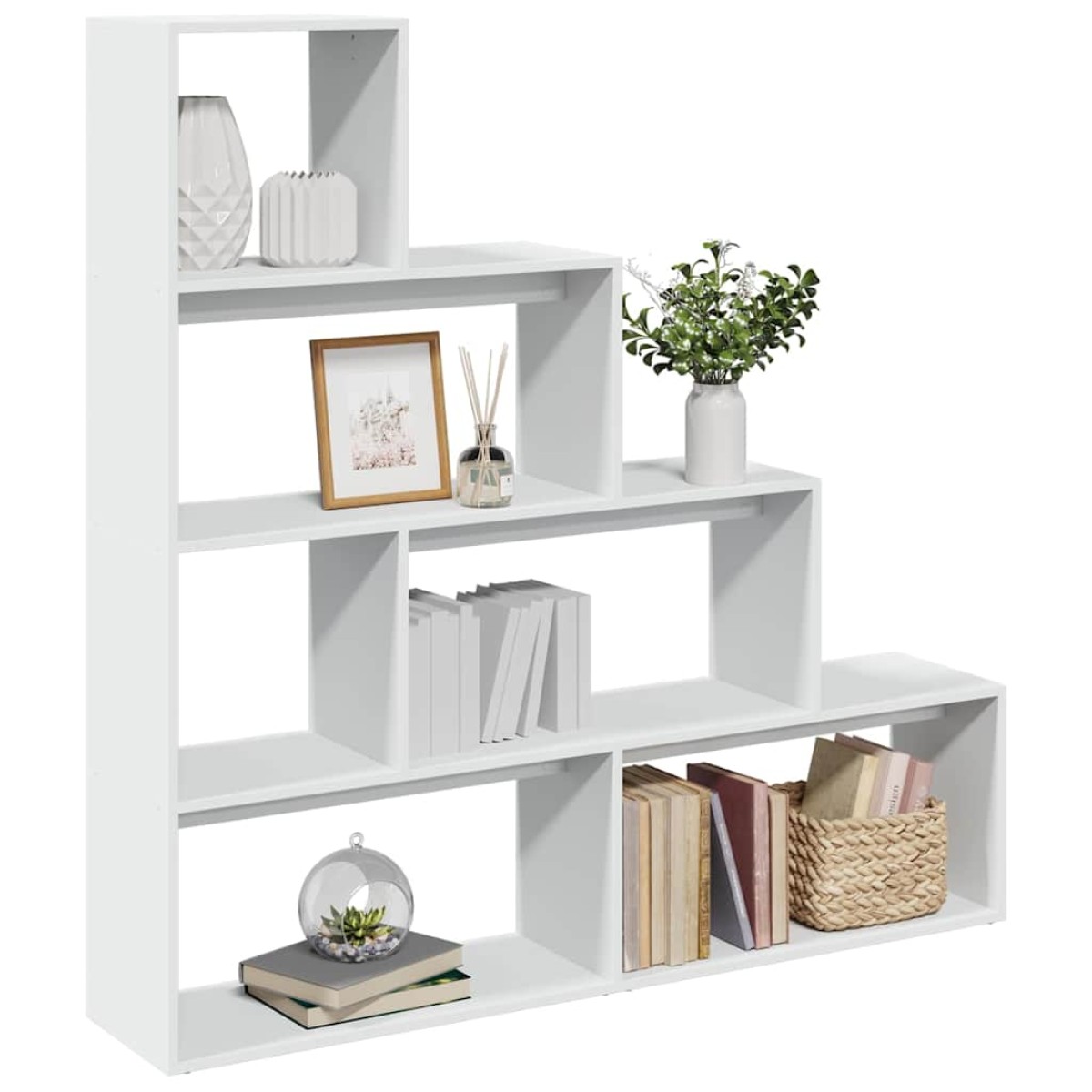 vidaXL Βιβλιοθήκη/Διαχωριστικό Χώρου 4 Επ. 143,5x29x143,5 εκ. Επ. Ξύλο