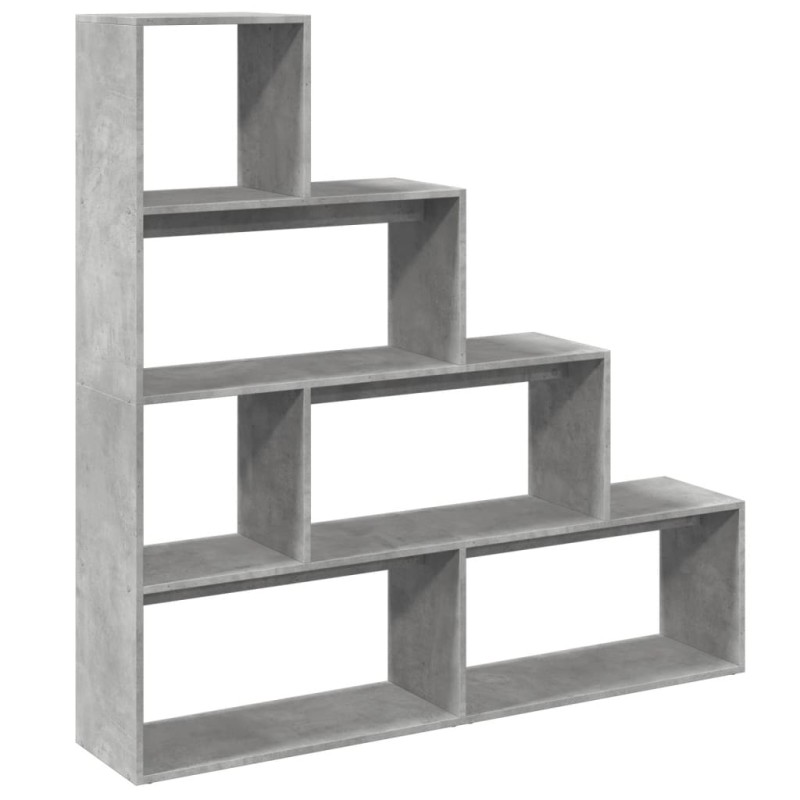vidaXL Βιβλιοθήκη/Διαχωρ. Χώρου 4 Επ. Γκρι 143,5x29x143,5εκ. Επ. Ξύλο