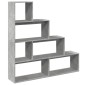 vidaXL Βιβλιοθήκη/Διαχωρ. Χώρου 4 Επ. Γκρι 143,5x29x143,5εκ. Επ. Ξύλο