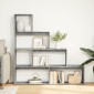vidaXL Βιβλιοθήκη/Διαχωρ. Χώρου 4 Επ. Γκρι 143,5x29x143,5εκ. Επ. Ξύλο
