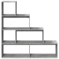 vidaXL Βιβλιοθήκη/Διαχωρ. Χώρου 4 Επ. Γκρι 143,5x29x143,5εκ. Επ. Ξύλο