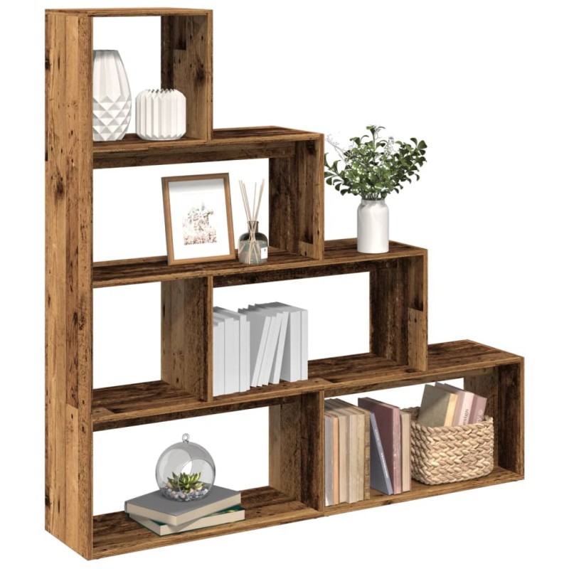 vidaXL Βιβλιοθήκη/Διαχωριστικό Χώρου 4 Επ. 143,5x29x143,5 εκ. Επ. Ξύλο