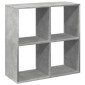vidaXL Βιβλιοθήκη/Διαχωριστικό Χώρου Γκρι 69,5x29x69,5 εκ. Επεξ. Ξύλο