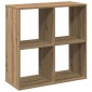 vidaXL Βιβλιοθήκη/Διαχωριστικό Χώρου Δρυς 69,5x29x69,5 εκ. Επεξ. Ξύλο