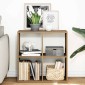 vidaXL Βιβλιοθήκη/Διαχωριστικό Χώρου Δρυς 69,5x29x69,5 εκ. Επεξ. Ξύλο