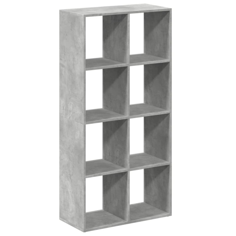 vidaXL Βιβλιοθήκη/Διαχωριστικό Χώρου Γκρι 69,5x29x137,5εκ. Επεξ. Ξύλο