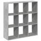 vidaXL Βιβλιοθήκη/Διαχωριστικό Χώρου Γκρι 102x29x103,5 εκ. Επεξ. Ξύλο