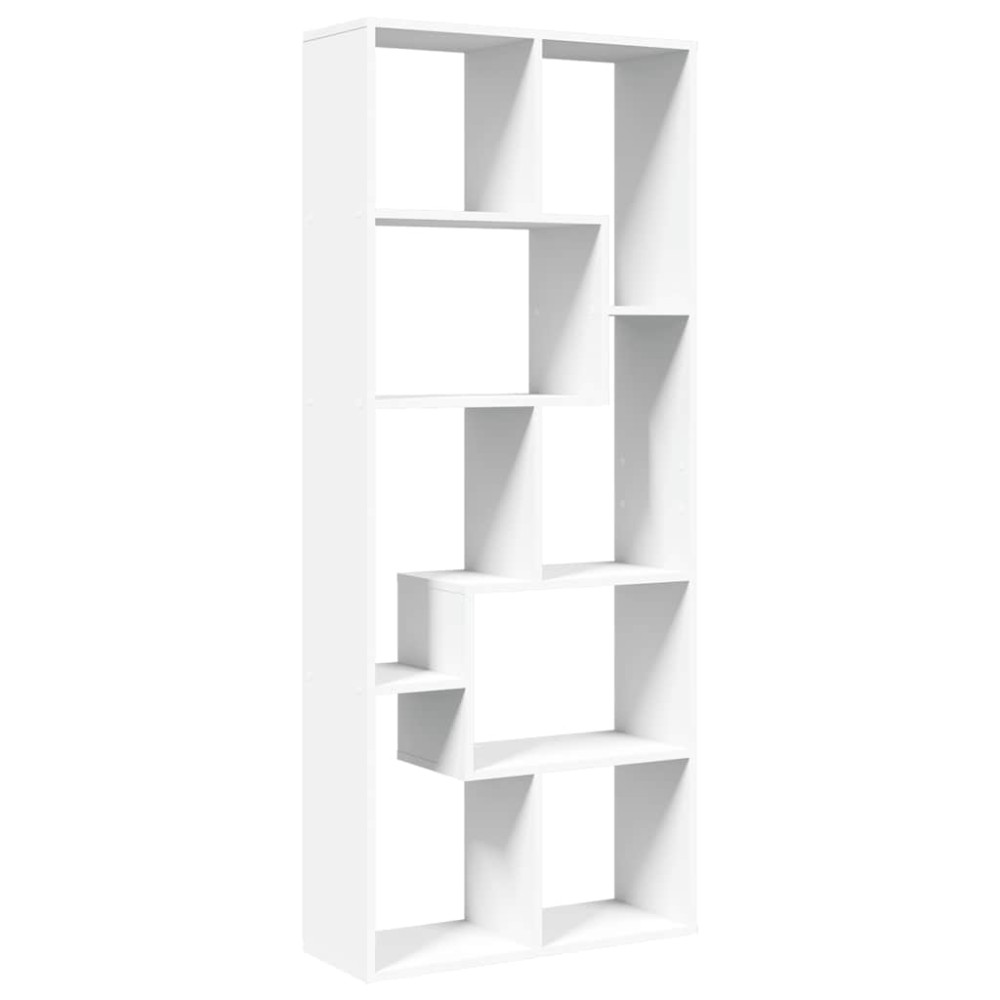 vidaXL Βιβλιοθήκη/Διαχωριστικό Χώρου Λευκό 67x25x161,5 εκ. Επεξ. Ξύλο