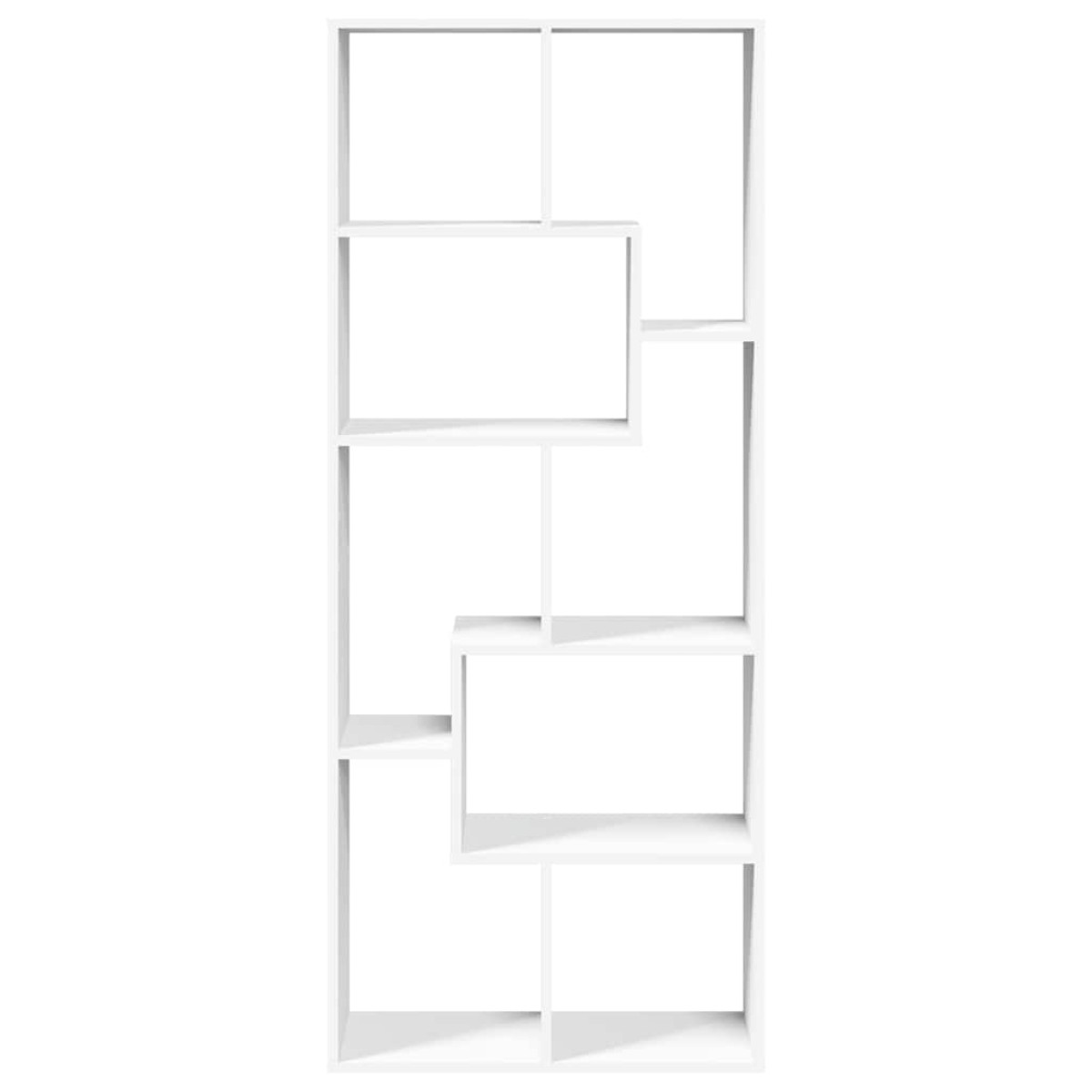 vidaXL Βιβλιοθήκη/Διαχωριστικό Χώρου Λευκό 67x25x161,5 εκ. Επεξ. Ξύλο