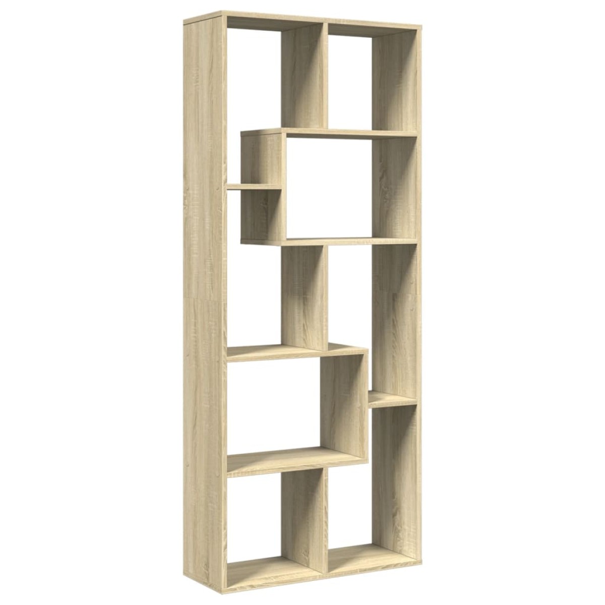 vidaXL Βιβλιοθήκη/Διαχωριστικό Χώρου Δρυς 67x25x161,5 εκ. Επεξ. Ξύλο
