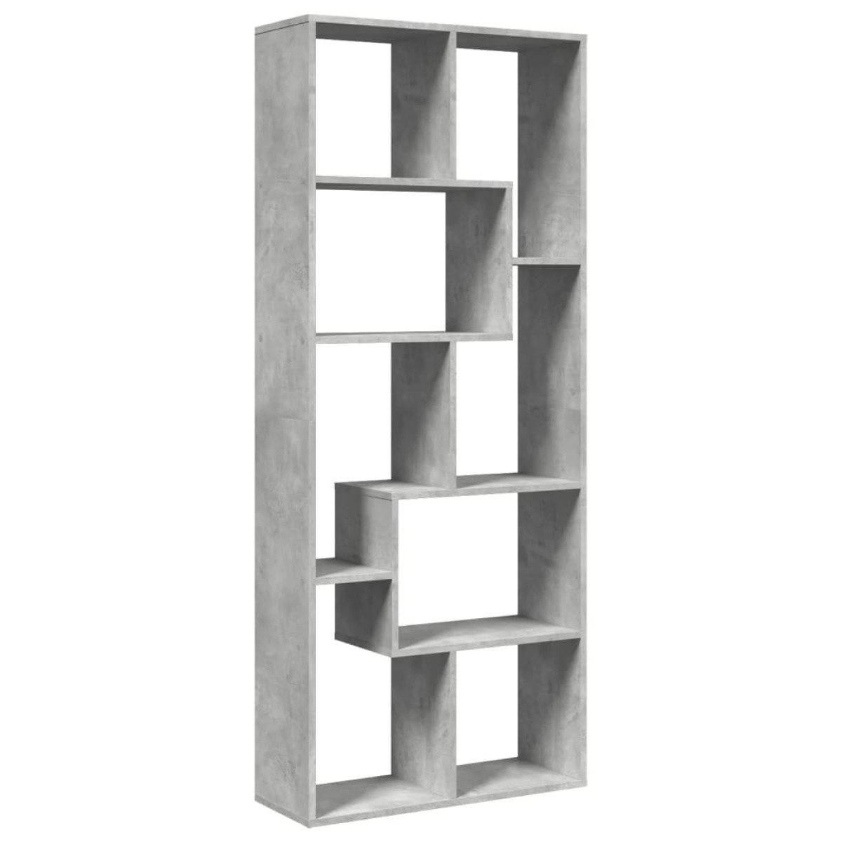 vidaXL Βιβλιοθήκη/Διαχωριστικό Χώρου Γκρι 67x25x161,5 εκ. Επεξ. Ξύλο